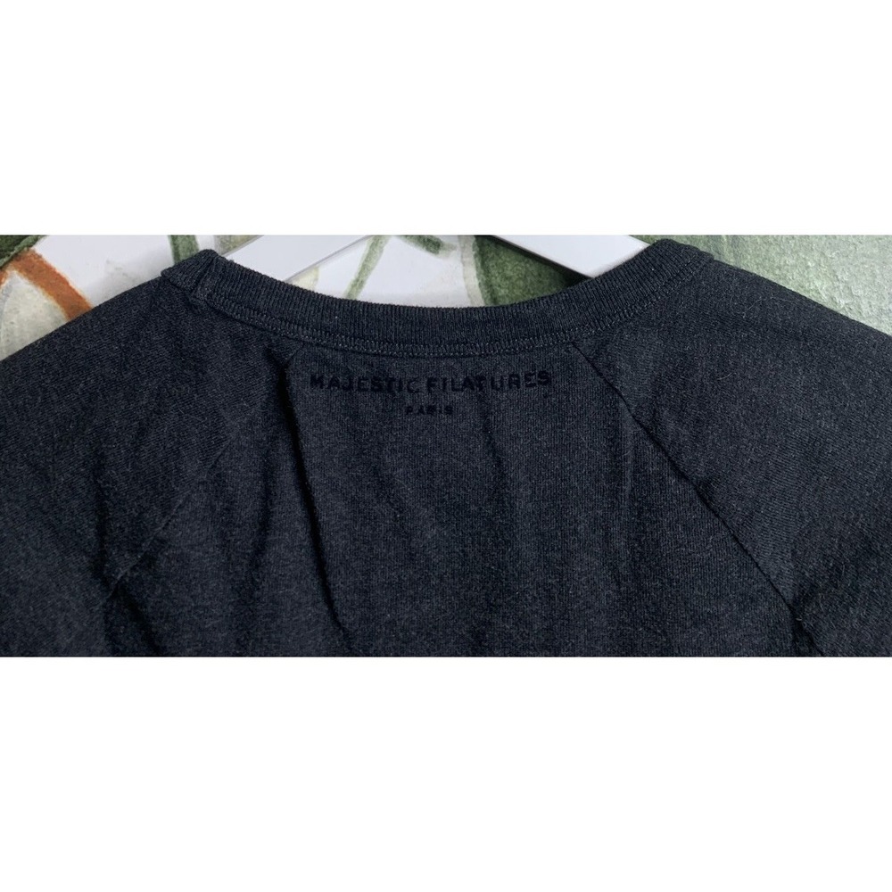 Majestic Filatures Size 1 US XS Gray Deluxe Cropped Tee Shirt Organic Cotton - Picture 5 of 5